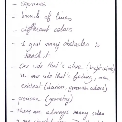 Postcard with writing