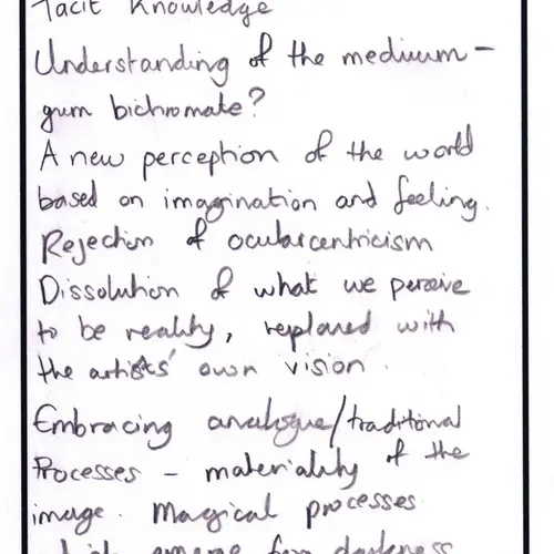 Postcard with writing.