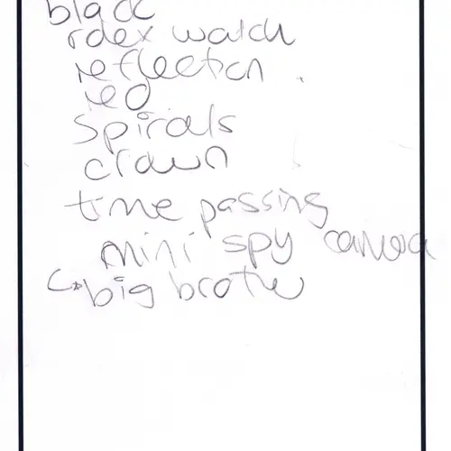 Postcard with writing.