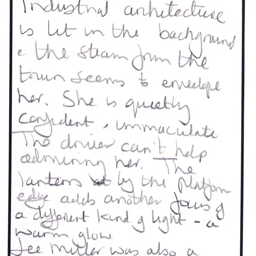 Postcard with writing