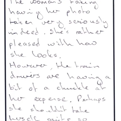 Postcard with writing