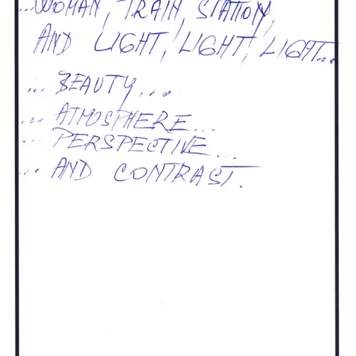 Postcard with writing