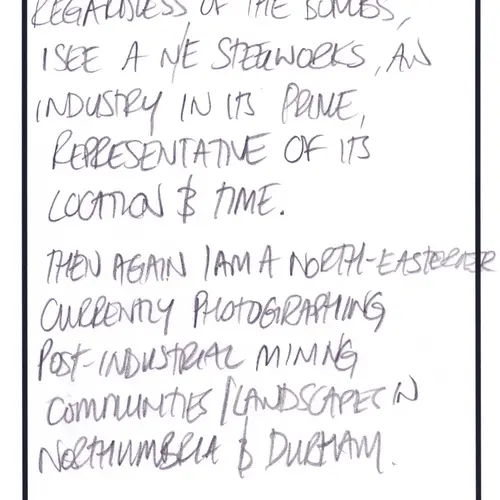 Postcard with writing