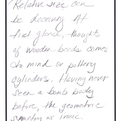 Postcard with writing