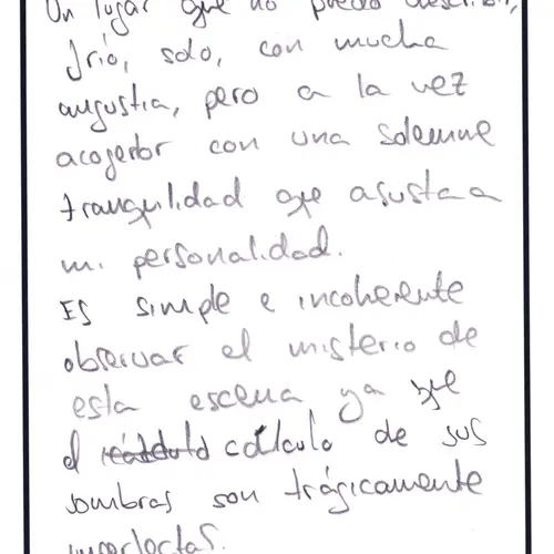 Postcard with writing