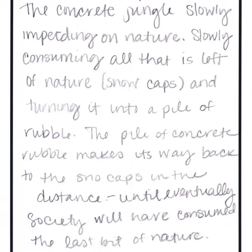 Postcard with writing