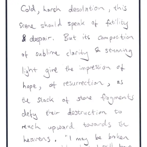 Postcard with writing