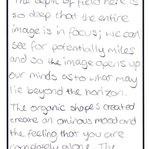 Postcard with writing