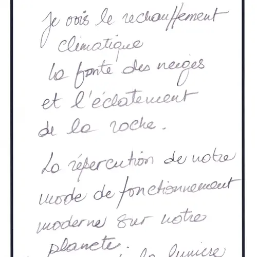 Postcard with writing