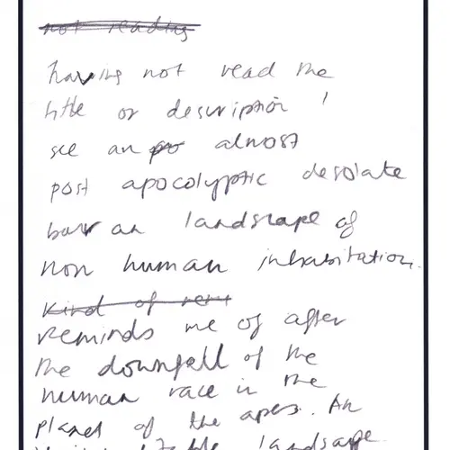 Postcard with writing