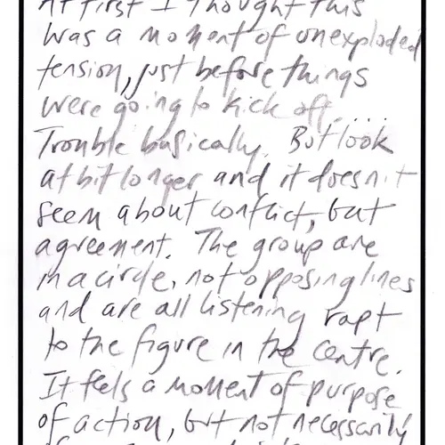 Postcard with writing