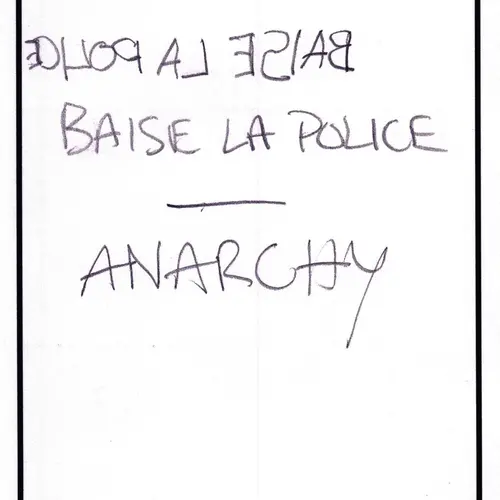 Postcard with writing