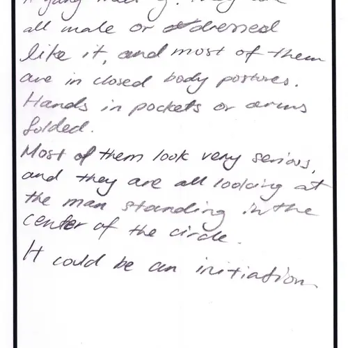 Postcard with writing