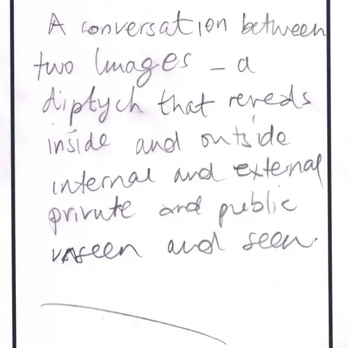 Postcard with writing