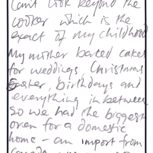 Postcard with writing