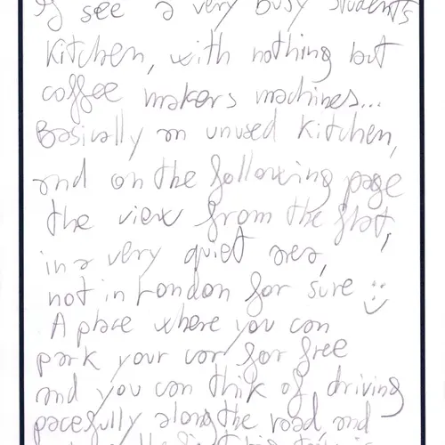 Postcard with writing