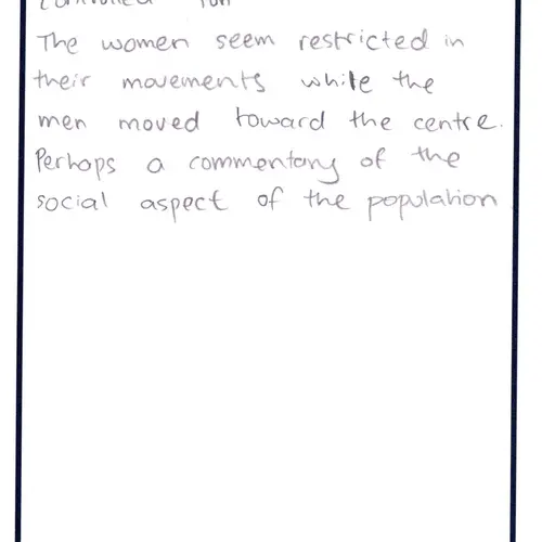 Postcard with writing