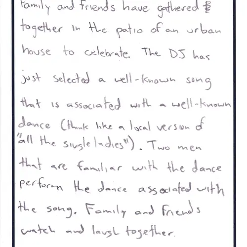 Postcard with writing