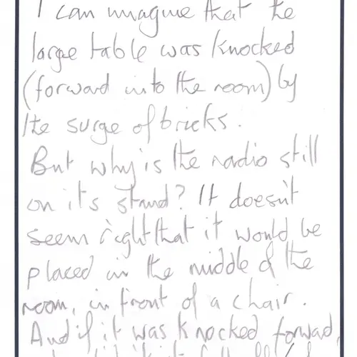 Postcard with writing