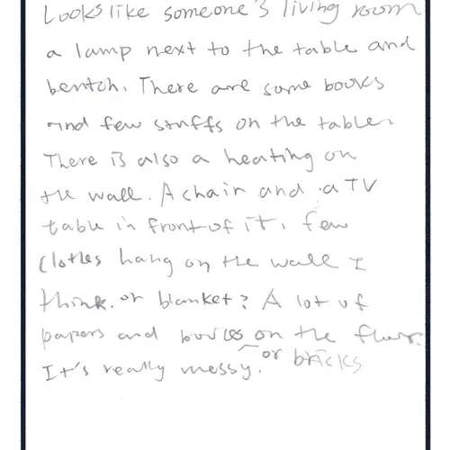 Postcard with writing