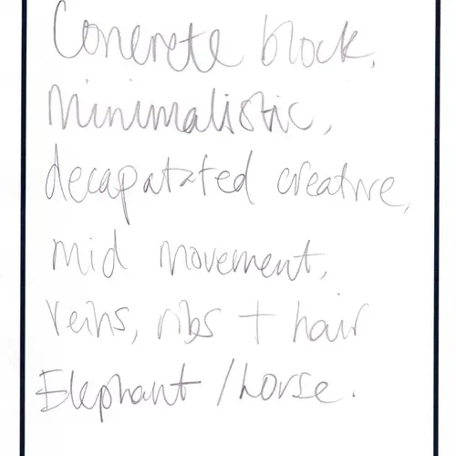 Postcard with writing