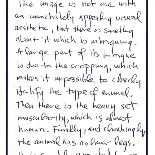 Postcard with writing