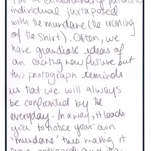 Postcard with writing.