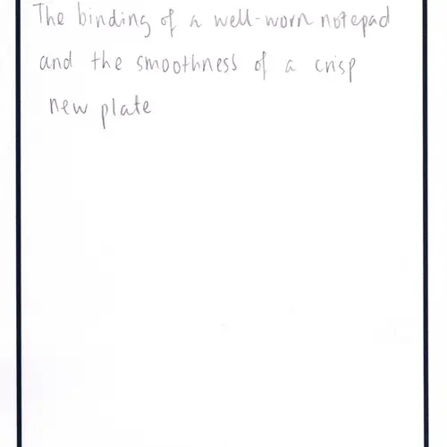 Postcard with writing.