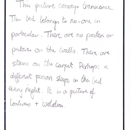 Postcard with writing.