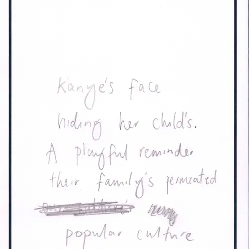 Postcard with writing.