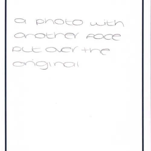 Postcard with writing.