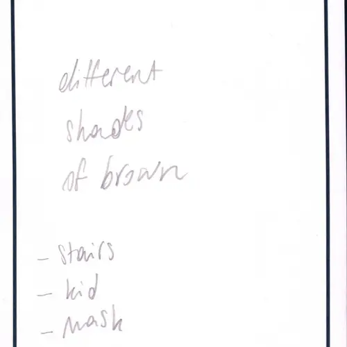 Postcard with writing.