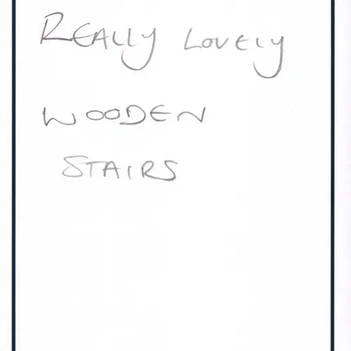 Postcard with writing.