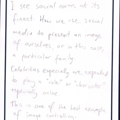 Postcard with writing.