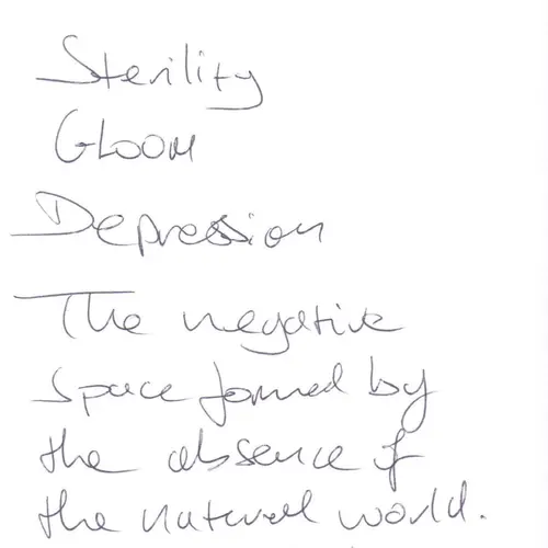 Postcard with writing.