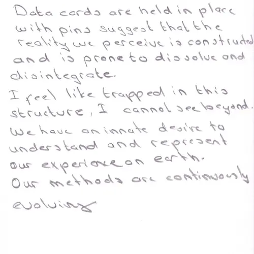 Postcard with writing.