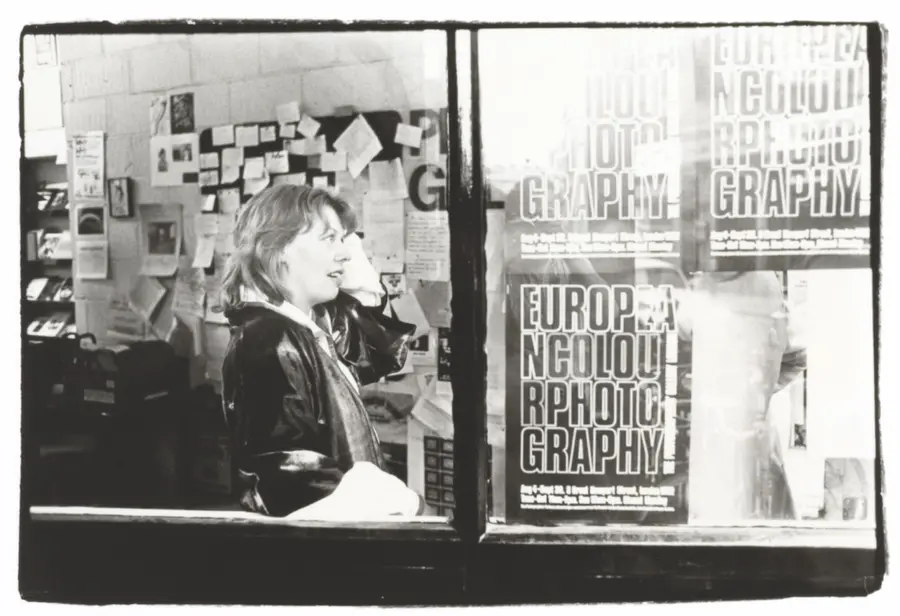 Sue Davies at private view