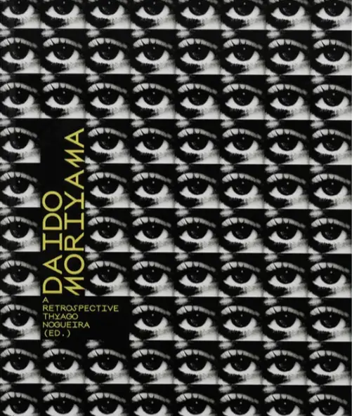 A colour image of the front cover of a book which has a recurring pattern of an eye across the front.