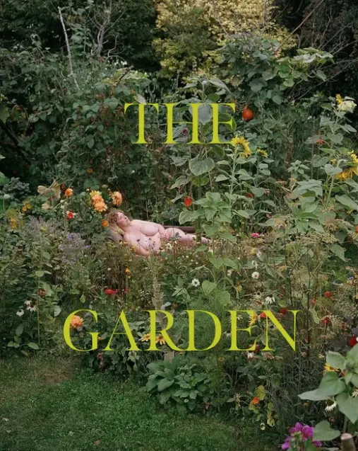 Colour photograph of a book cover of The Garden by Sian Davey