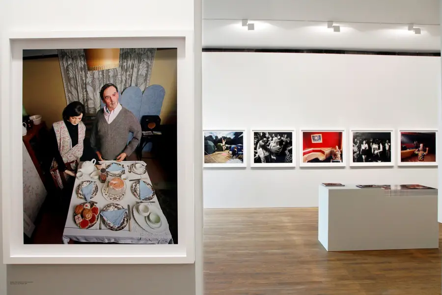 Installation of Deeds Not Words exhibition 2013