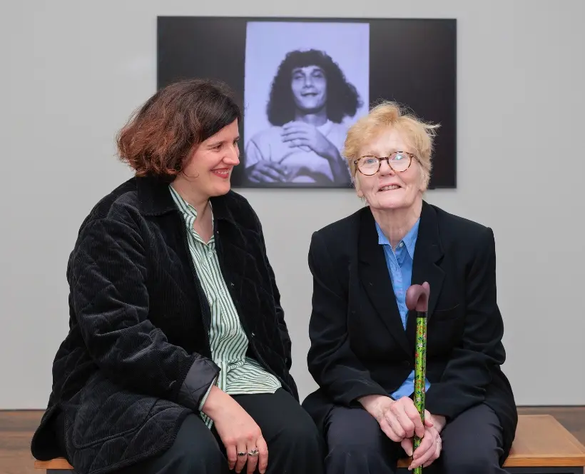 Donna Gottschalk and Hélène Giannecchini at We Others exhibition opening in The Photographers Gallery © Heather Shuker