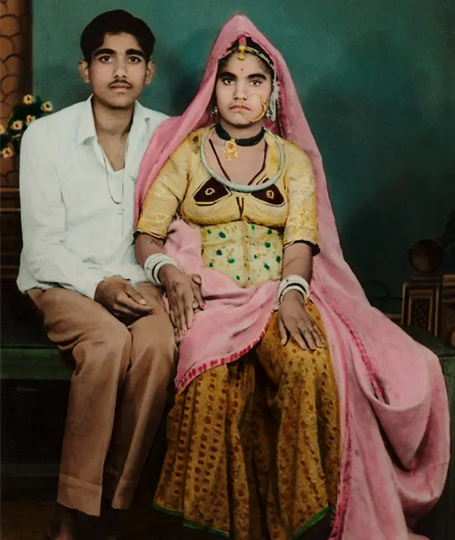 Ram Chand, Portrait of a South Asian Couple sitting down at the Photographers Gallery