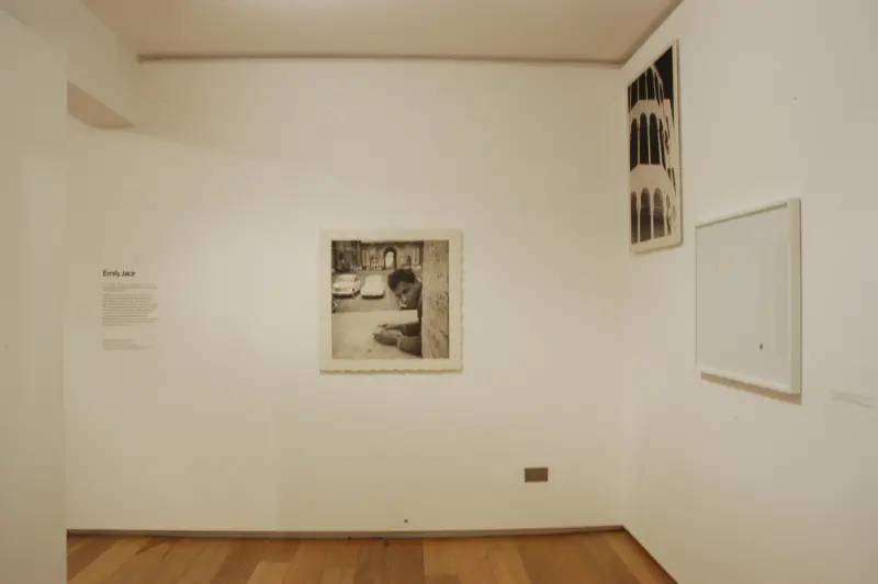 Colour photograph of exhibition installaion