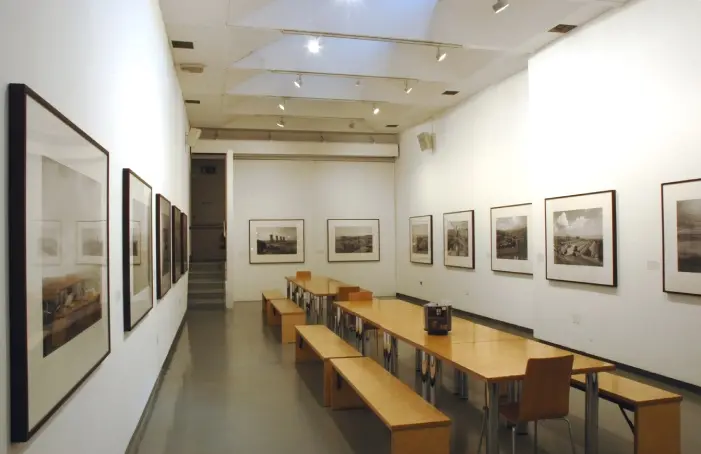 Colour photograph of exhibition install