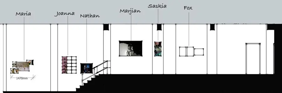 Screengrab of the design of the exhibition.