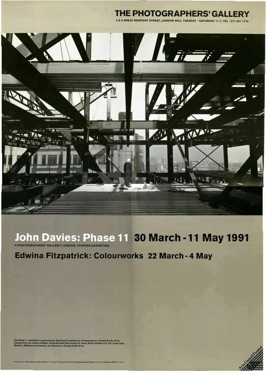 Exhibition poster. Ephemera courtesy The Photographers' Gallery Archive 1991