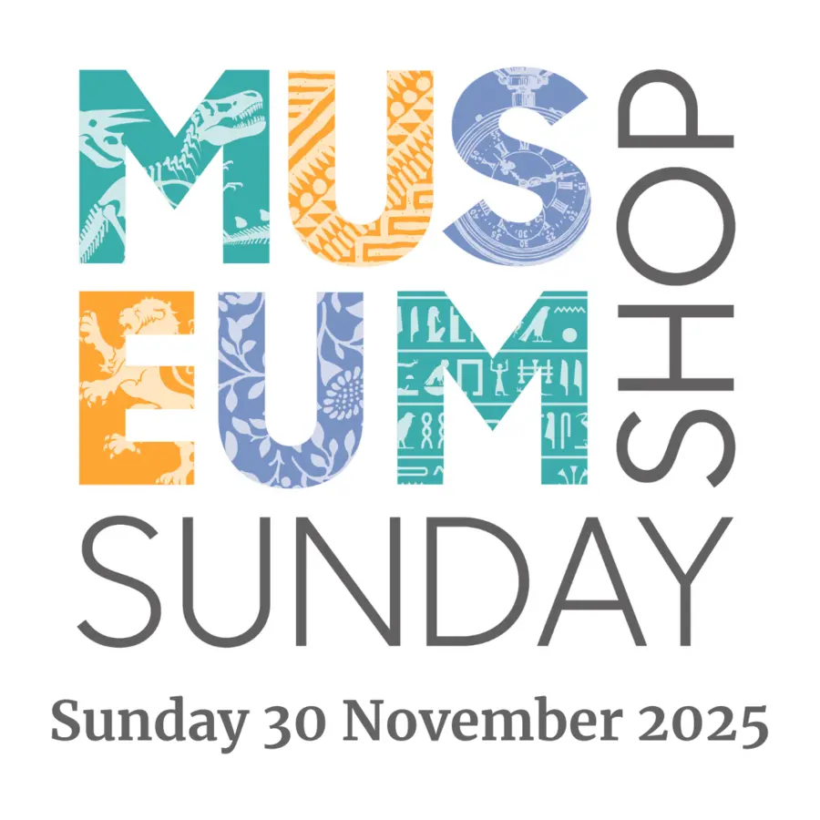 Museum shop sunday text graphic