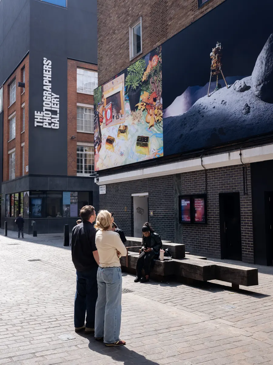 Photograph of a street, Soho Photography Quarter, showcasing Lisa Barnard's work in London