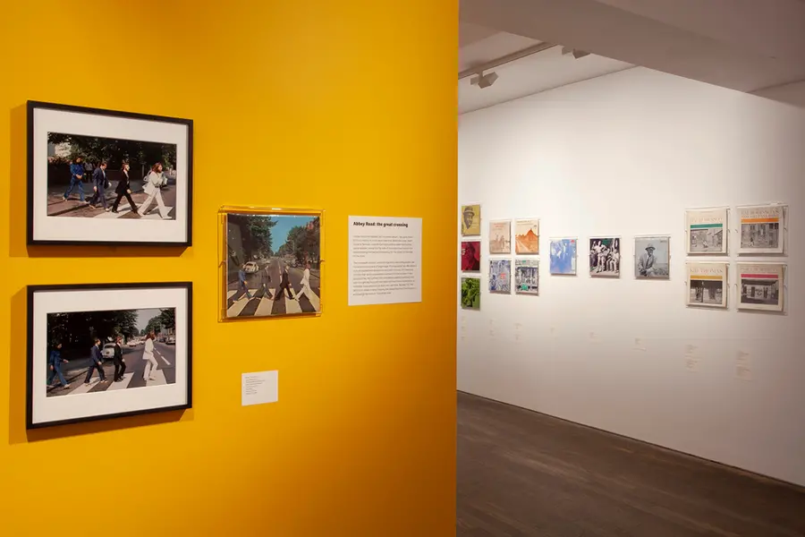 Close up of beatles cover