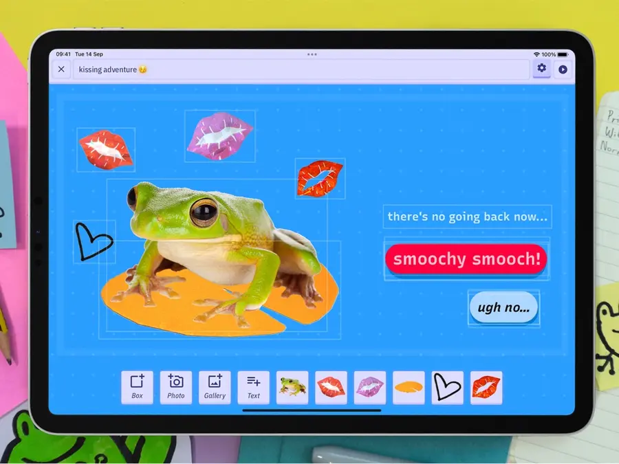 a screenshot of Downpour with a frog inside the interface